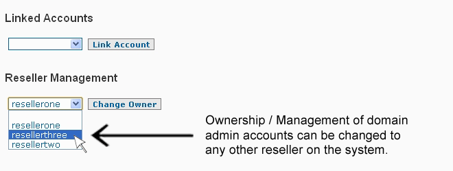 Reseller account management
